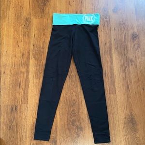 ‘PINK’ mint green yoga pants/leggings.